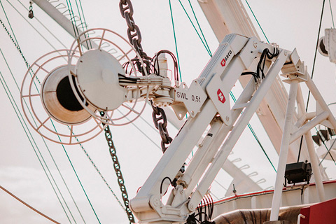 Corkline and net stacker